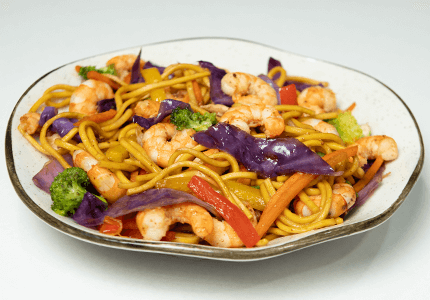 Yakisoba de Camarão